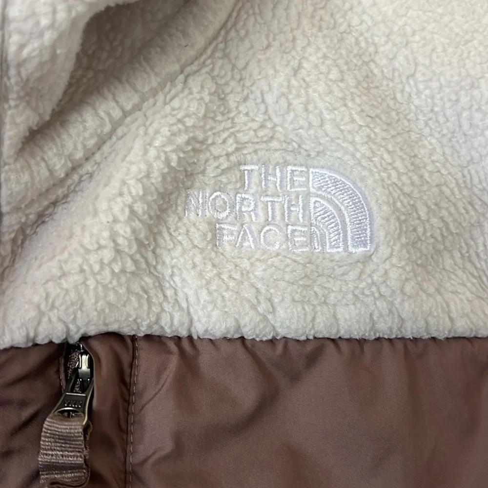 The North Face Girl's Fleece Mashup Gardenia White Jacket - Picture 7 of 9